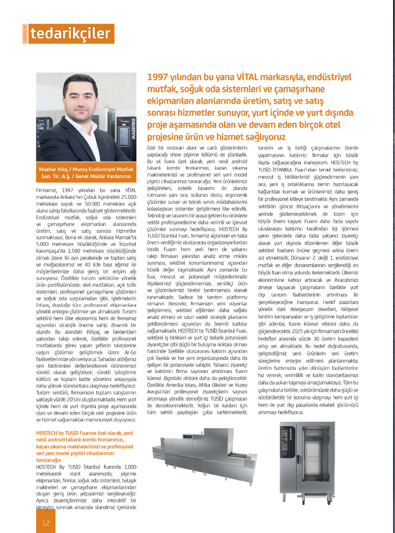 Sayı: 48 - Mayıs 2025 - Sayfa 12 / Röportaj Mazhar Kılıç